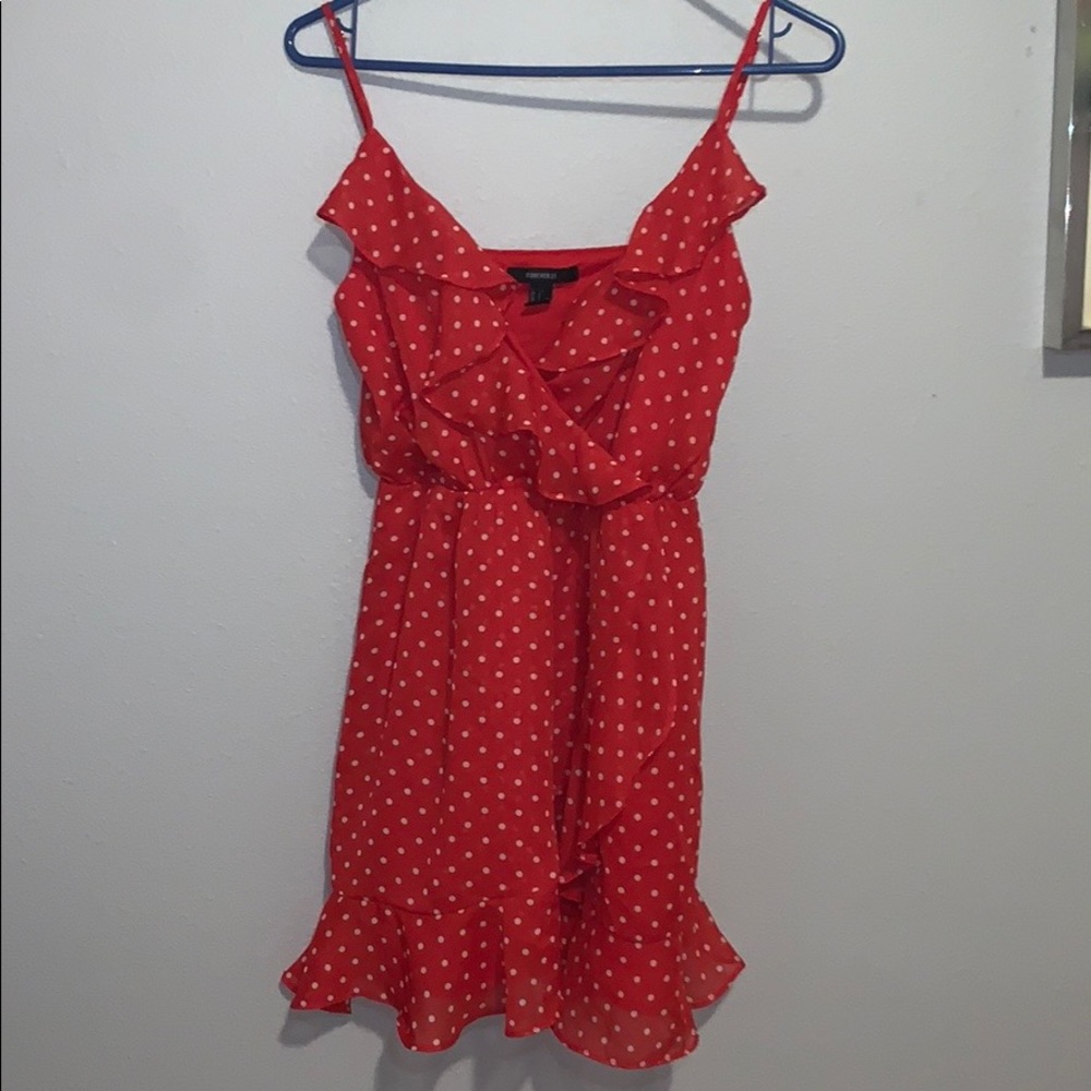 Red polka dot dress - Picture 2 of 5